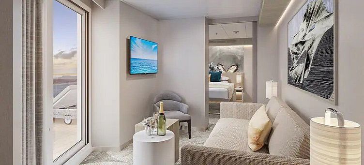 Norwegian Prima - Norwegian Cruise Line - Suite mit Hauptschlafzimmer und großem Balkon (SK)