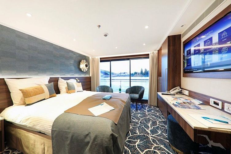 MS Anna Katharina - Phoenix Flusskreuzfahrten - Zweibett zur Alleinb. mit frz. Balkon Saturndeck (I)