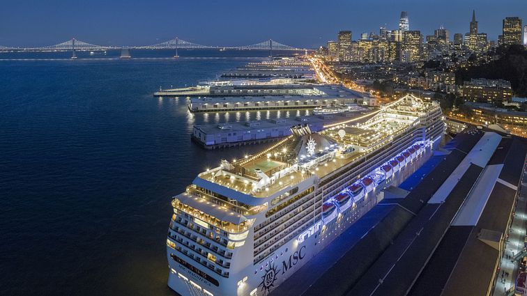 10 February 2019, MSC Magnifica at San Francisco
