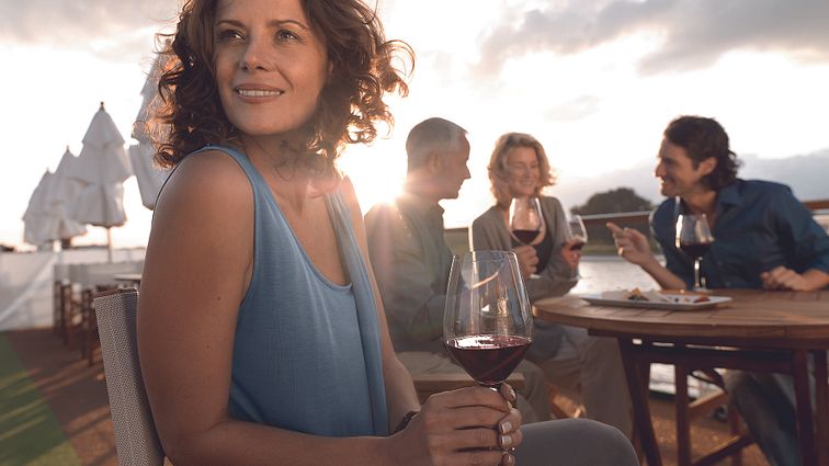 A-ROSA Rhein A-ROSA AQUA A-ROSA Flora A-ROSA Brava A-ROSA Silva an Deck Stimmung