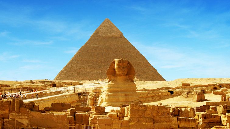 Die Pyramiden von Gizeh in Ägypten