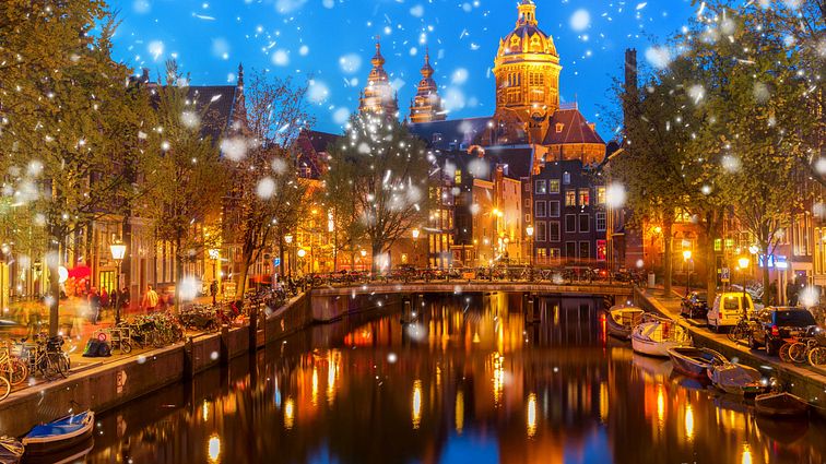 Amsterdam Schnee Winter Advent Weihnachten