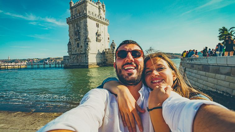 Selfie vor dem Torre de Belem