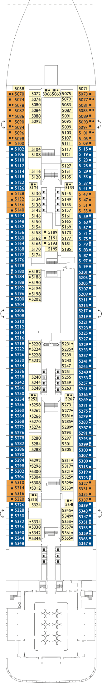 Costa Toscana - Costa Kreuzfahrten - Deck 5 (Montalcino)