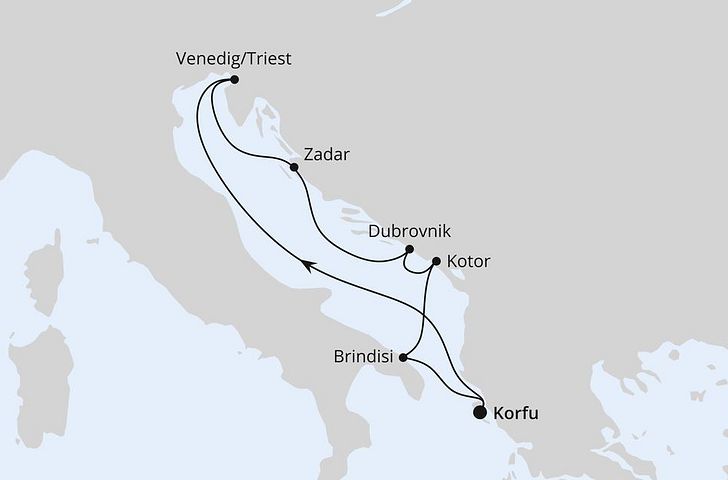 Impressionn zu AIDA Sommerurlaub - AIDAblu - Adria ab Korfu