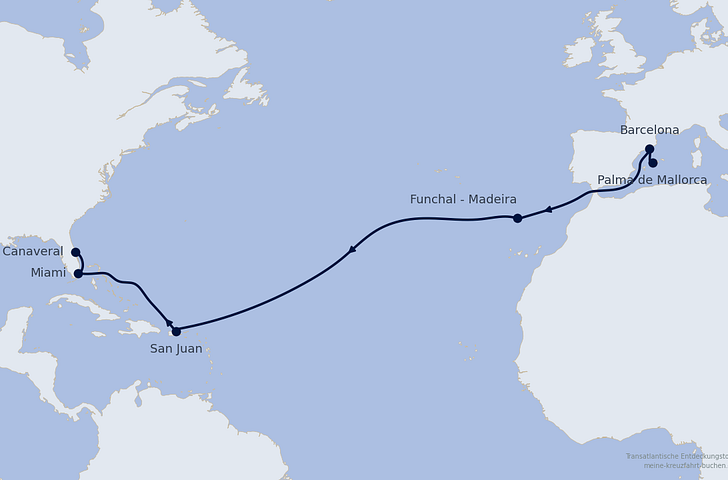 Impression zu Winter 2026/27 - MSC Grandiosa - Transatlantische Entdeckungstour