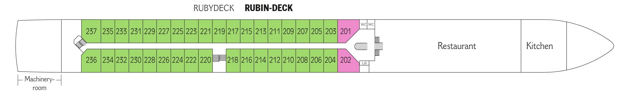 GEOFFREY CHAUCER - Ohne Reederei - RUBIN-DECK