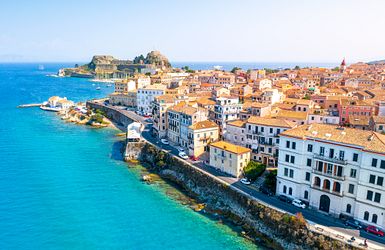 Blick über Kerkyra