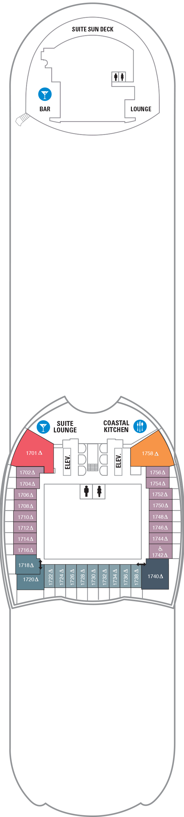 Allure of the Seas - Royal Caribbean International - Deck 17