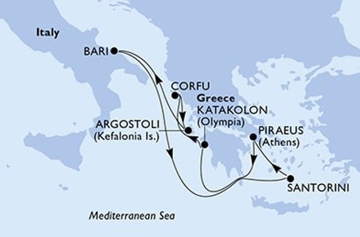 Impressionn zu MSC Last Minute Special - MSC Sinfonia - Östliches Mittelmeer
