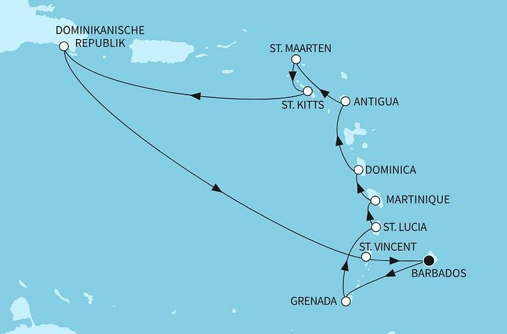 Impressionn zu Festtagsreisen 2025/26 - Mein Schiff 1 oder Mein Schiff 2 - Karibik & Mittelamerika