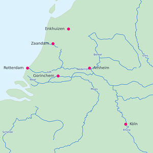 Windmühle in der Niederlande
