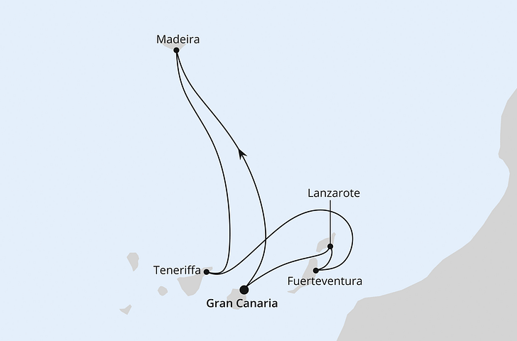 Impression zu AIDA Pink Valentine - AIDAbella - Kanaren & Madeira