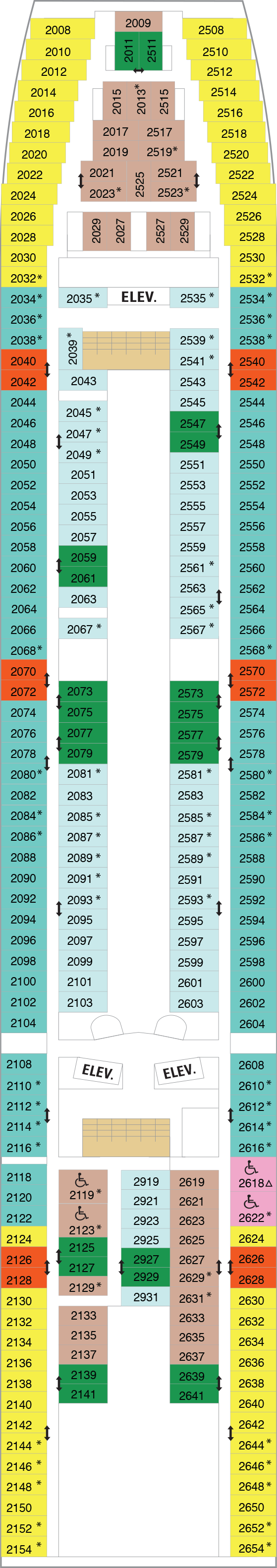 Enchantment of the Seas - Royal Caribbean International - Deck 2 (Deck 2)