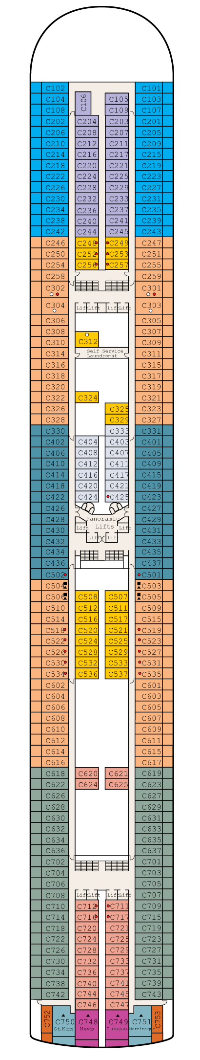 Emerald Princess - Princess Cruises - Deck 10 (Caribe)
