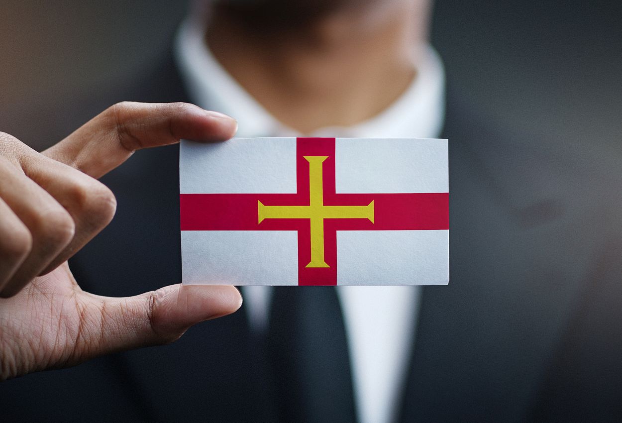 Geschäftsmann auf Guernsey