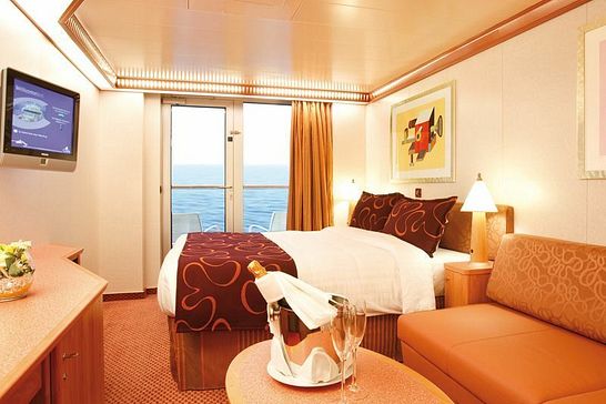 Costa Deliziosa - Costa Kreuzfahrten - Samsara Kabine mit Balkon und Meerblick (SB)