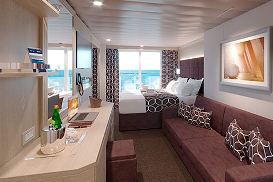MSC World Europa - MSC Cruises - Deluxe Balkonkabine mit teilweiser Sichtbehinderung (BP)