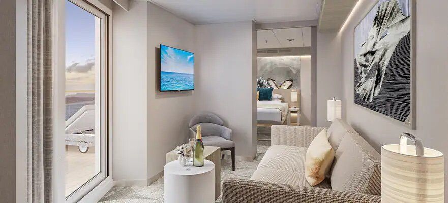 Norwegian Prima - Norwegian Cruise Line - Suite mit Hauptschlafzimmer und großem Balkon (SK)