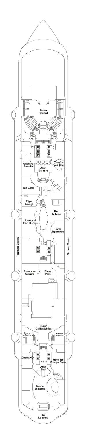 Costa Diadema - Costa Kreuzfahrten - Deck 5 (Eldorado)