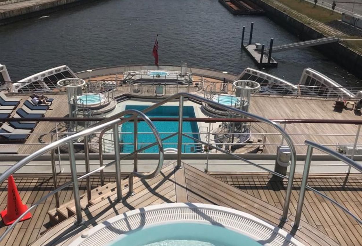 Whirlpool auf dem Außendeck