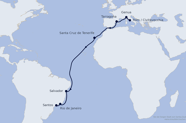 Impression zu Transreisen - MSC Divina- Von der ewigen Stadt zum Samba-Zauber
