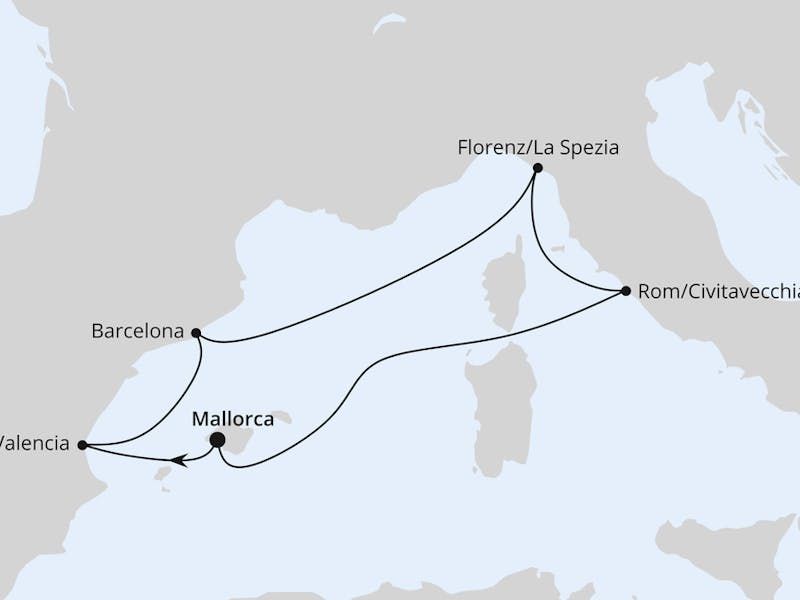 Weihnachtsreise nach Spanien & Italien ab Mallorca
