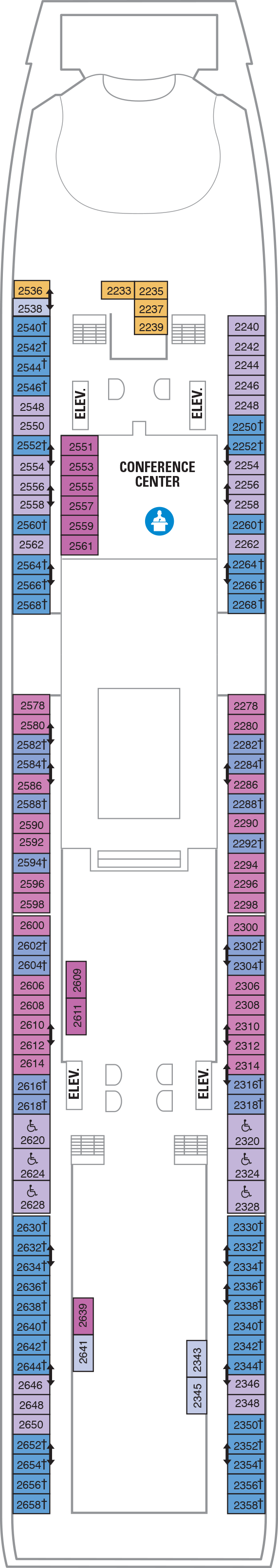 Adventure of the Seas - Royal Caribbean International - Deck 2