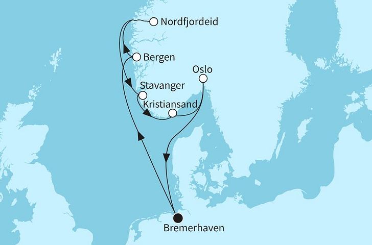 Impressionn zu Mein Schiff Mailights - Norwegen und Dänemark