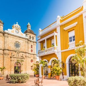 Cartagena Kolumbien Plaza de la Aduana 