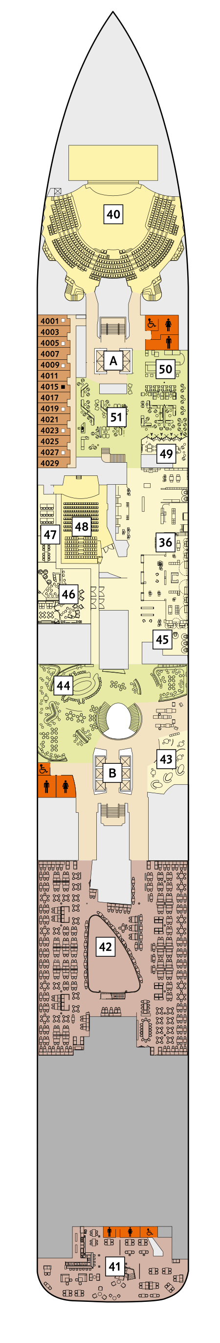 Mein Schiff 1 - TUI Cruises - Deck 4 (Seestern)