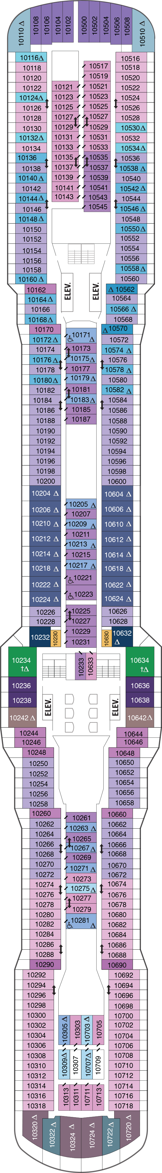 Ovation of the Seas - Royal Caribbean International - Deck 10