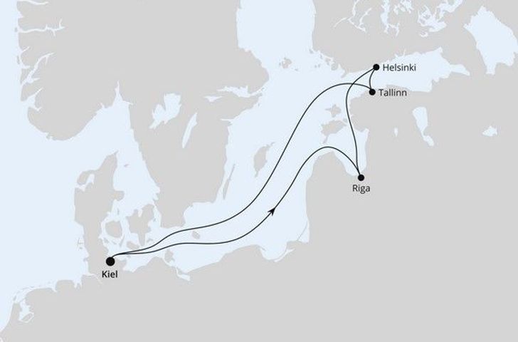 Impression zu AIDA ALL IN Winter 2025/26 Besttarif - AIDAprima - Ostsee mit Lichterfest in Riga