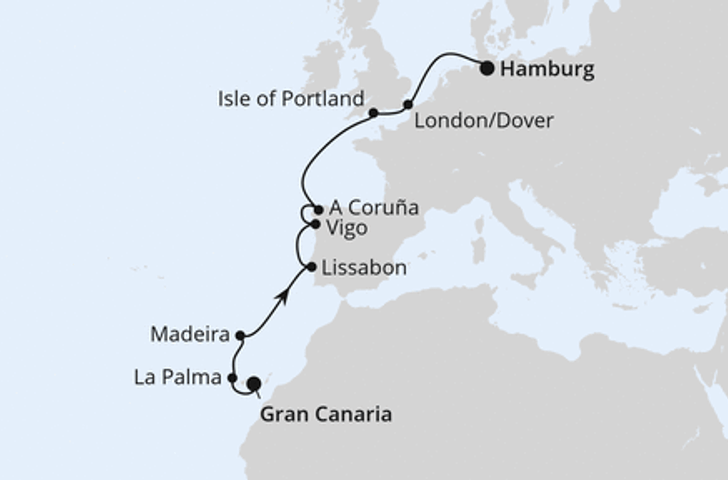 Impression zu AIDA Angebot der Woche - AIDAluna - Spanien, Portugal & England