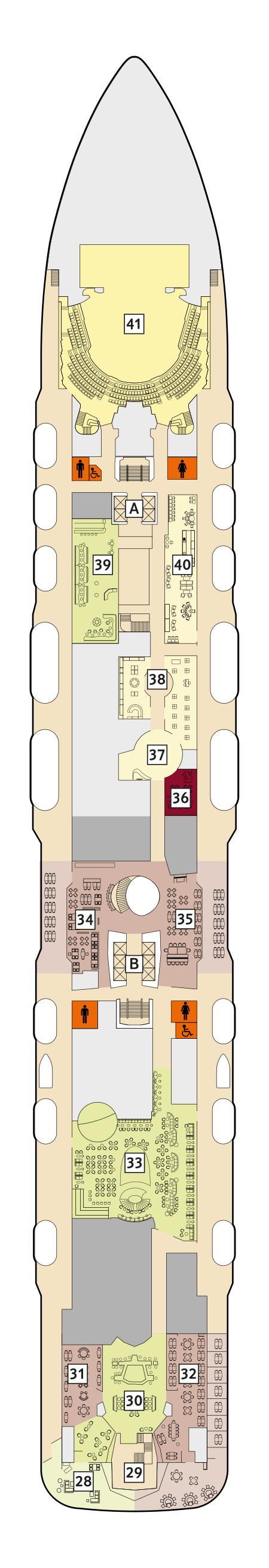 Mein Schiff 5 - TUI Cruises - Deck 5 (Pier)