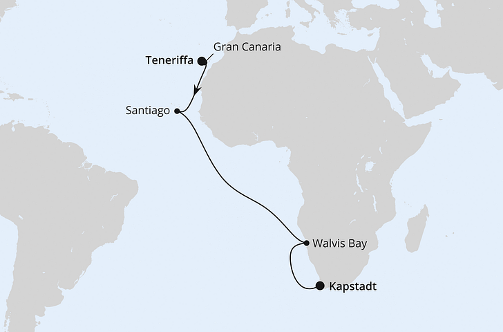 Impressionn zu Winter 2025/26 - AIDAprima - Von Teneriffa über Namibia nach Kapstadt