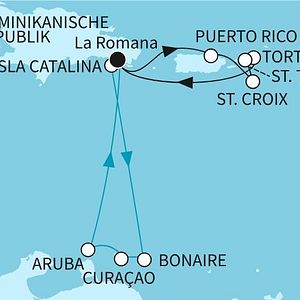 Mein Schiff 1 vor Tortola
