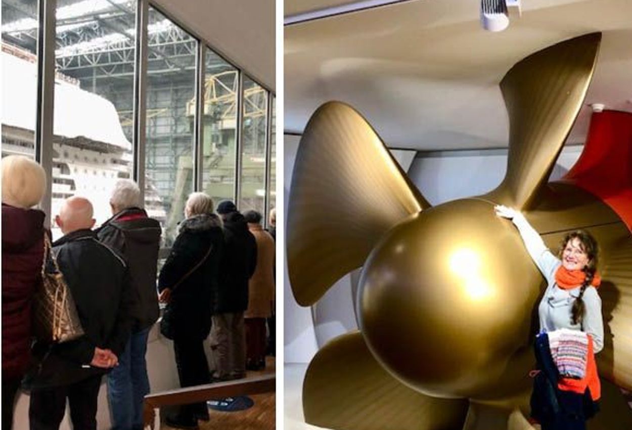 In der Meyer-Werft in Papenburg