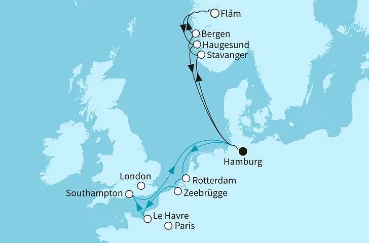 Impression zu Winter 2026/27 - Mein Schiff Flow - Vielfalt Norwegens und Westeuropas