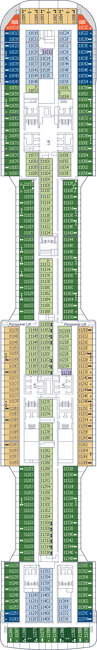 MSC Bellissima - MSC Cruises - Deck 11 (Fantasia)
