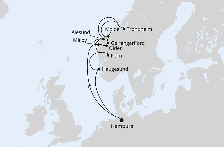 Impressionn zu AIDA Sommer Special - AIDAprima - Norwegens Fjorde mit Geiranger