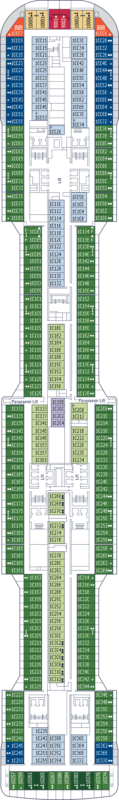 MSC Bellissima - MSC Cruises - Deck 10 (Poesia)