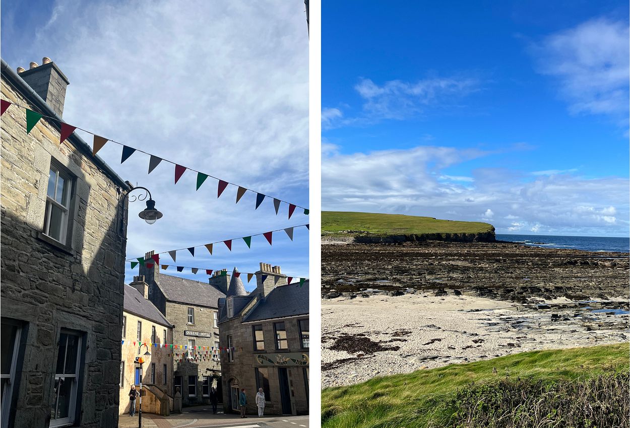Lerwick und Kirkwall