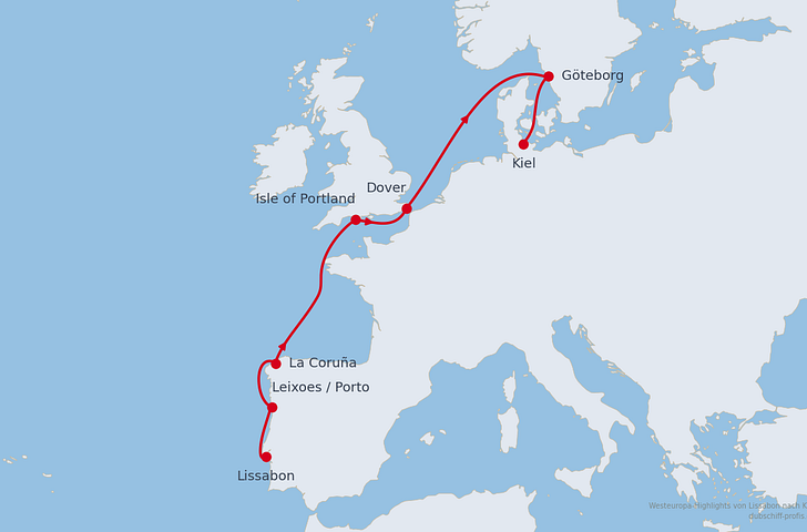 Impression zu AIDA Winter 2026/27 - AIDAbella - Westeuropa-Highlights von Lissabon nach Kiel