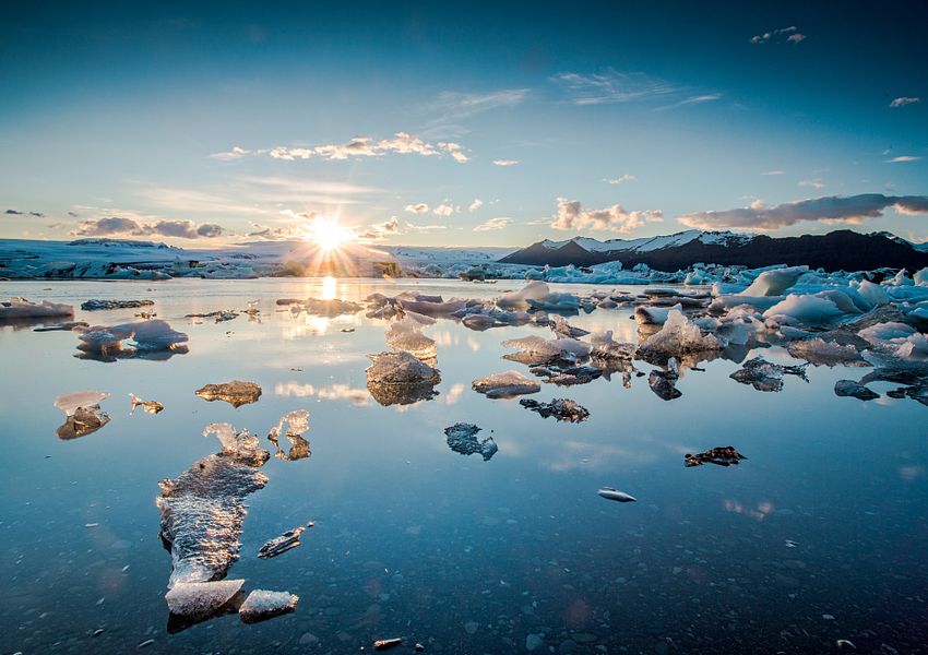 Eisberge in Grönland
