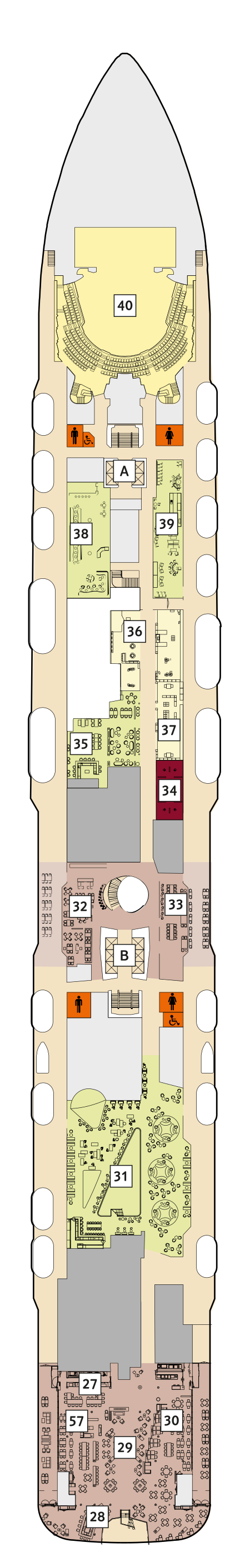 Mein Schiff 2 - TUI Cruises - Deck 5 (Pier)