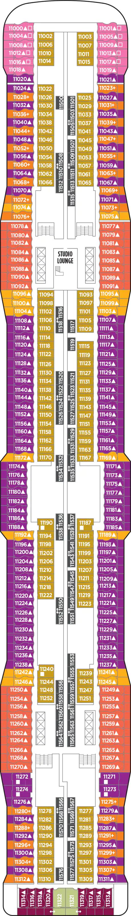 Norwegian Epic - Norwegian Cruise Line - Deck 11 (Deck 11)