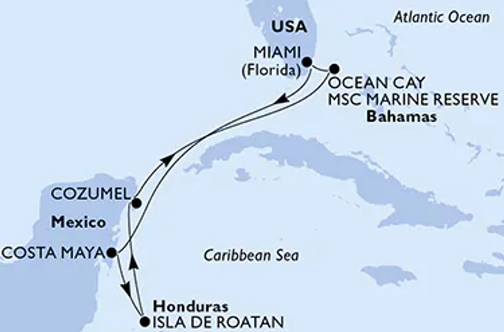 Impressionn zu Sommer 2025 - MSC World America - Karibik mit Bahamas