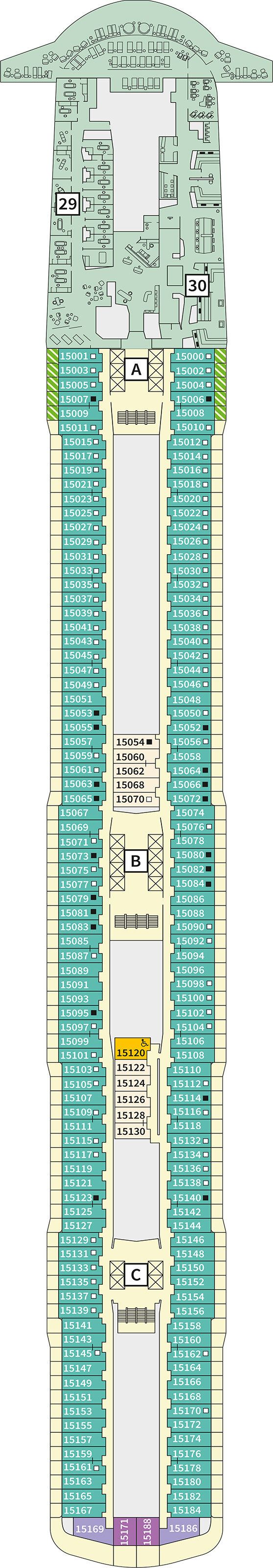 Mein Schiff Relax - TUI Cruises - Deck 15 (Deck 15)