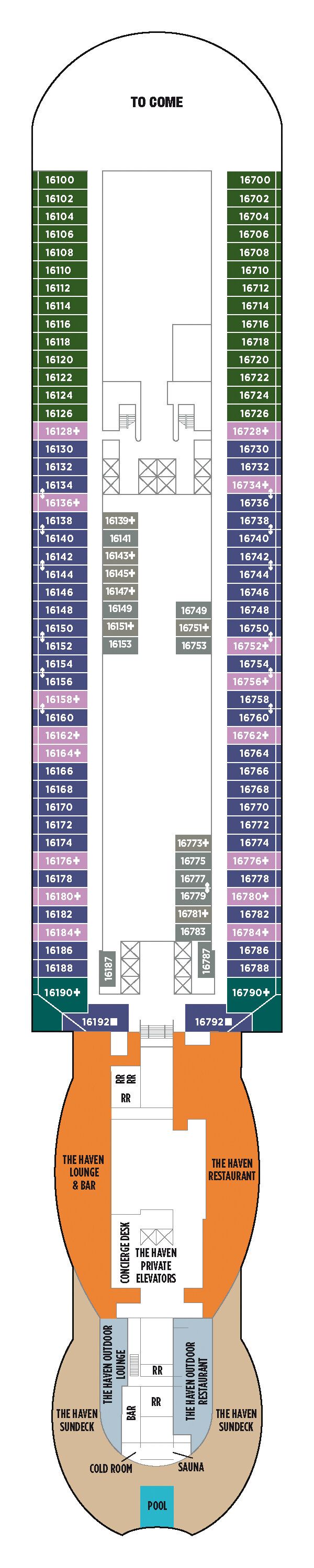 Norwegian Viva - Norwegian Cruise Line - Deck 16 (Deck 16)
